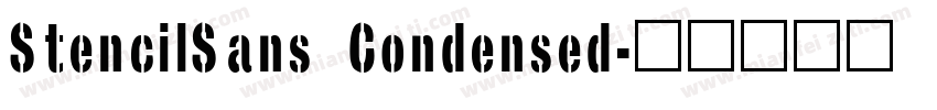 StencilSans Condensed字体转换